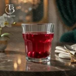 لیوان شیشه ای از جنس بلور مدل KTY5004 از برند بلینک مکس روی میز