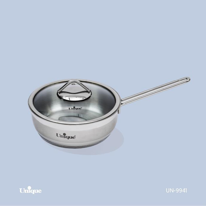 ماهیتابه تک دسته استیل سایز 20