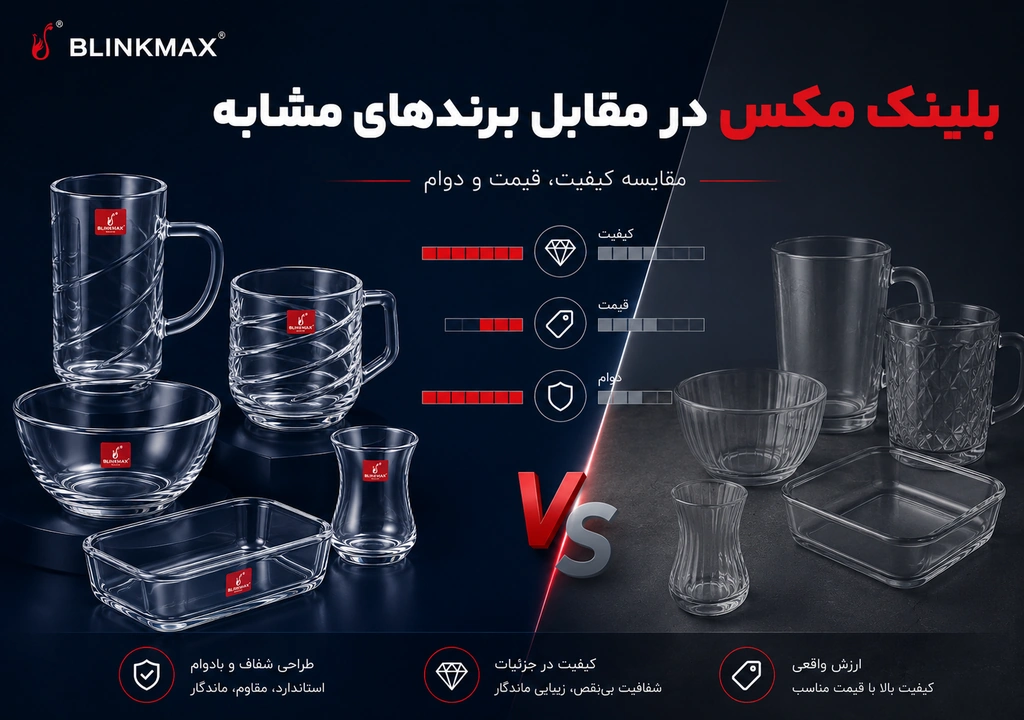 مقایسه محصولات بلینک مکس با برند های دیگه