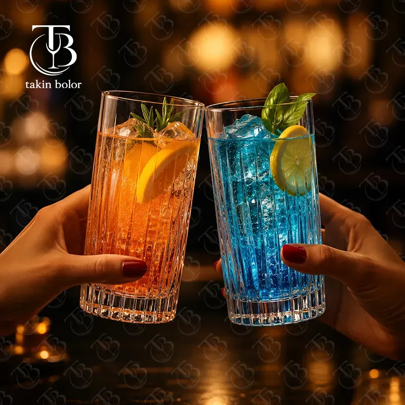 لیوان شربت خوری شیشه ای از جنس بلور