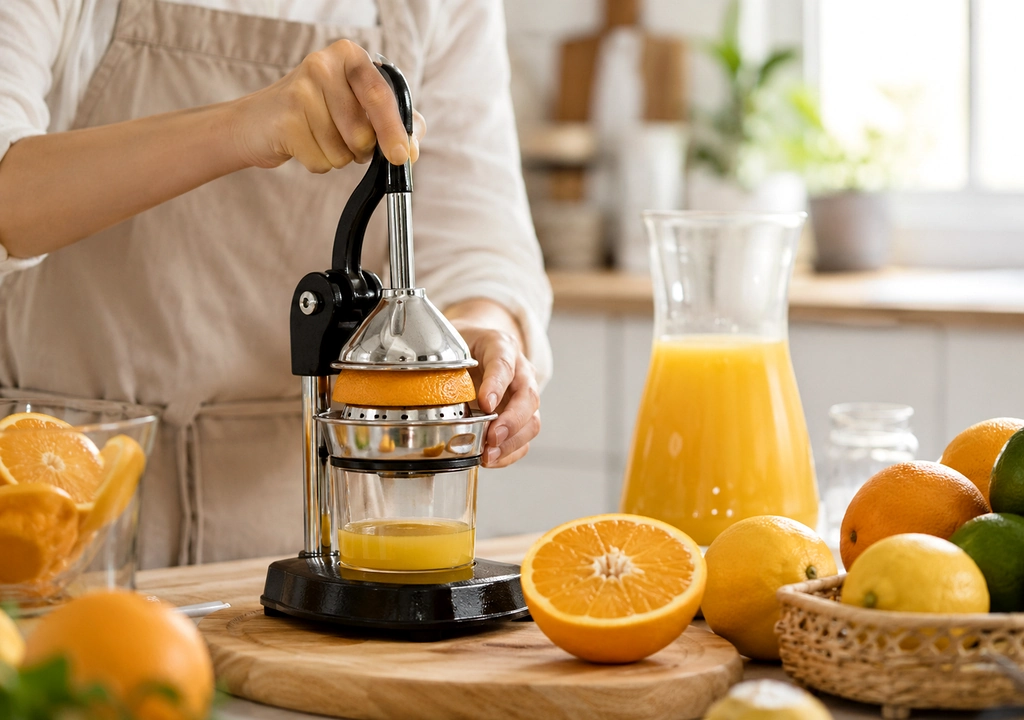 آبمیوه گیری دستی از جنس استیل