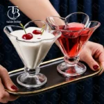 بستنی خوری شیشه ای از جنس بلور