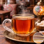 فنجان شیشه ای لب طلا از جنس بلور