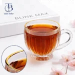 فنجان شیشه ای لب طلا از جنس بلور