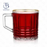 فنجان برند MH – مدل 6229B - لب طلا - Image 2