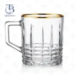 فنجان برند MH – مدل 6229B - لب طلا - Image 3