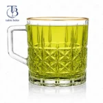 فنجان برند MH – مدل 6229C - لب طلا - Image 2