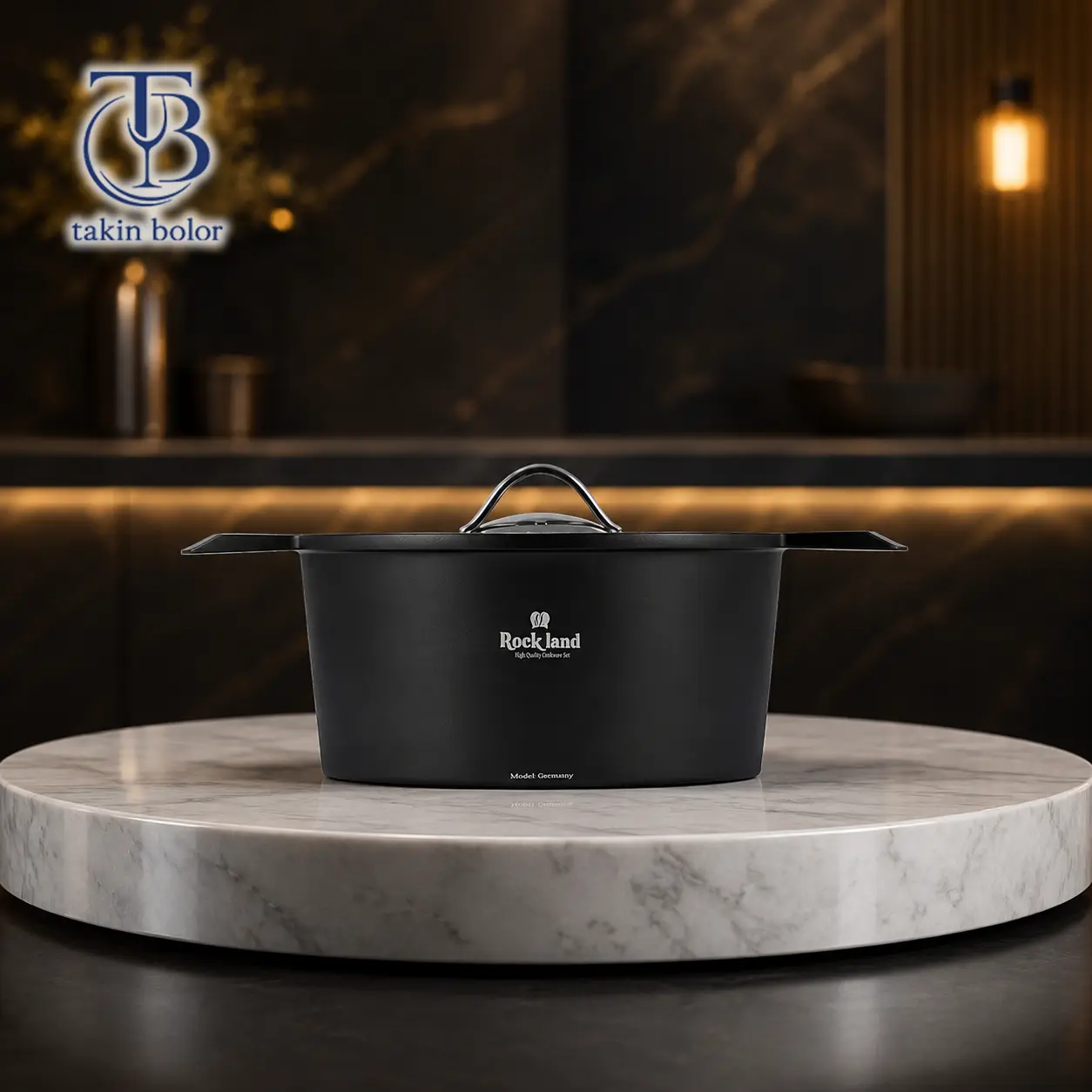 rockland-germany-black-pot-size16-1 قابلمه تک راکلند مشکی از جنس چدن (گرانیتی)