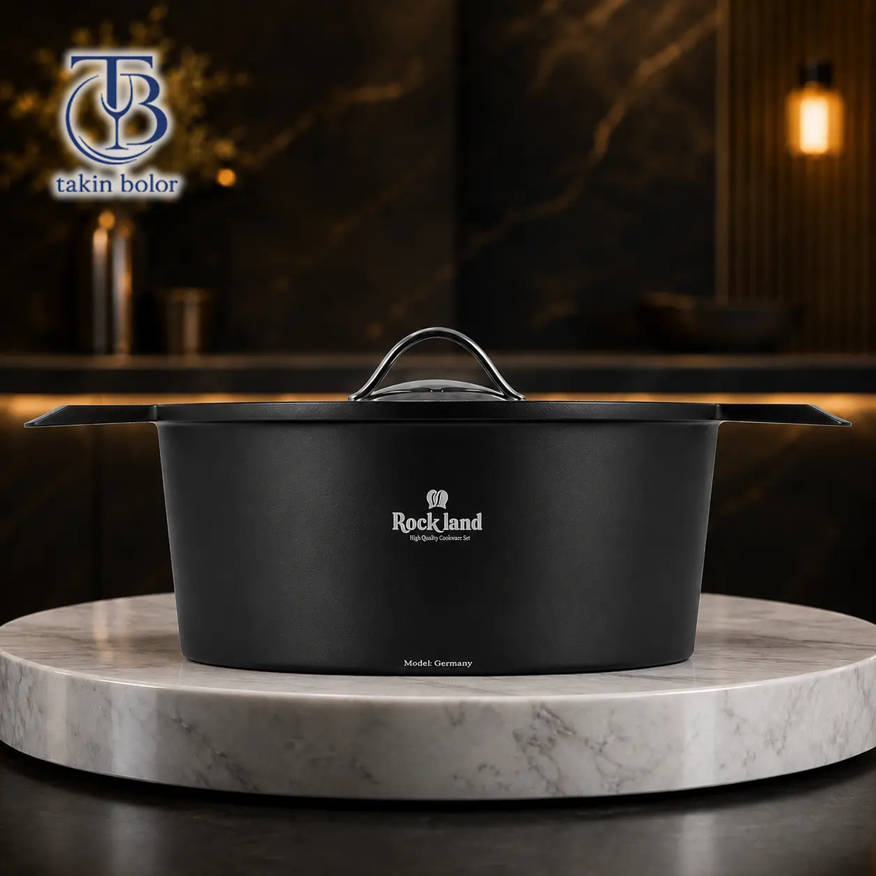 rockland-germany-black-pot-size28-1 قابلمه تک راکلند مشکی از جنس چدن (گرانیتی)