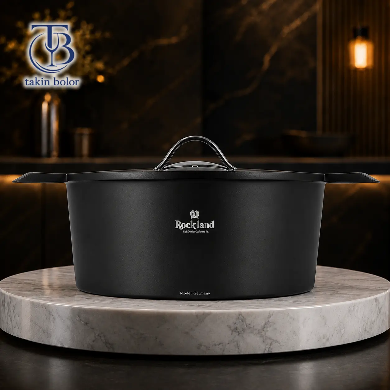 rockland-germany-black-pot-size32-1 قابلمه تک راکلند مشکی از جنس چدن (گرانیتی)
