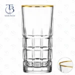 لیوان شربت خوری لیوینگ هوم – مدل LXZS3303 - لب طلا - Image 2
